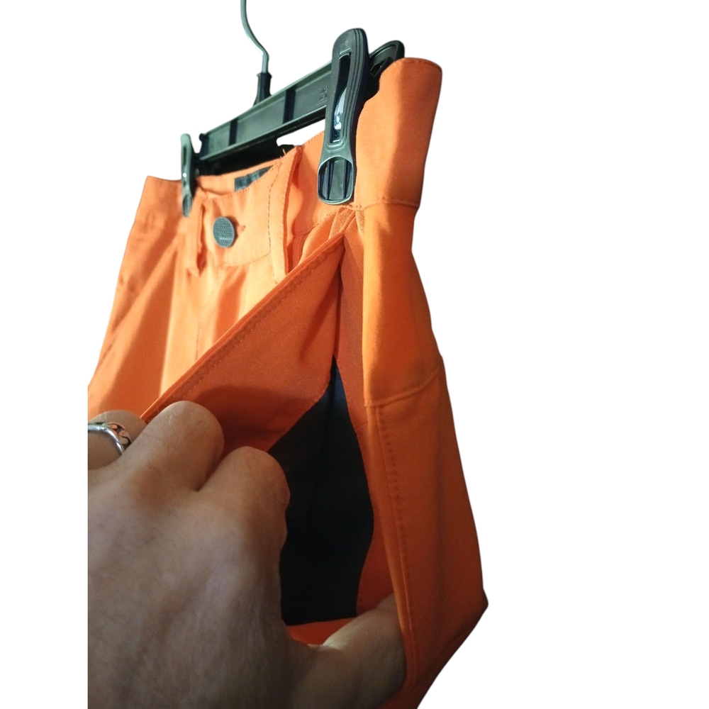 Oakley Athletic Orange Shorts Lightweight Activewear - Picture 4 of 13
